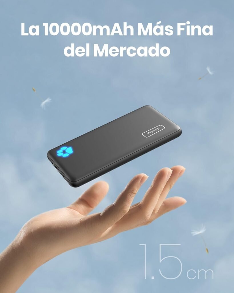 INIU, Poderosa power bank 10000 mAh