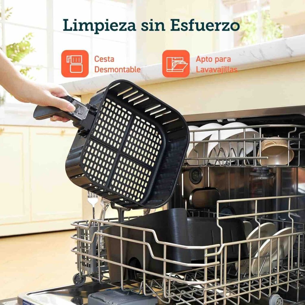 Cesta apta para lavavajillas de la COSORI Freidora de Aire 5.5L.