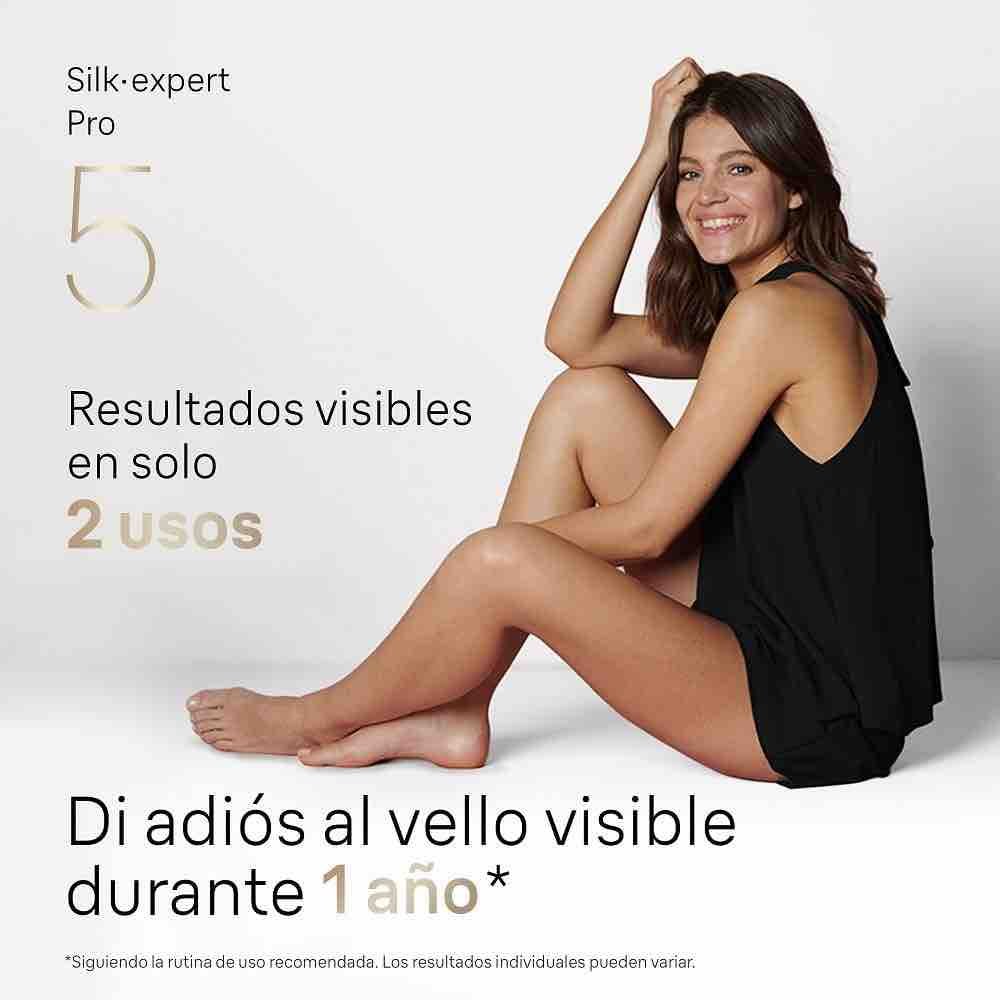 Resultados antes y después del uso de la Depiladora Láser Braun Silk-expert