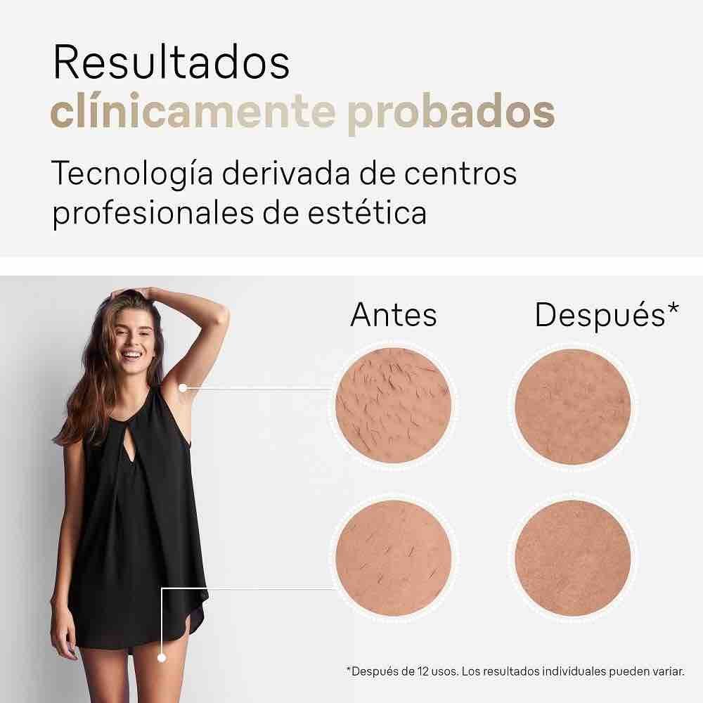 Sensor de tono de piel inteligente de la Depiladora Láser Braun Silk-expert