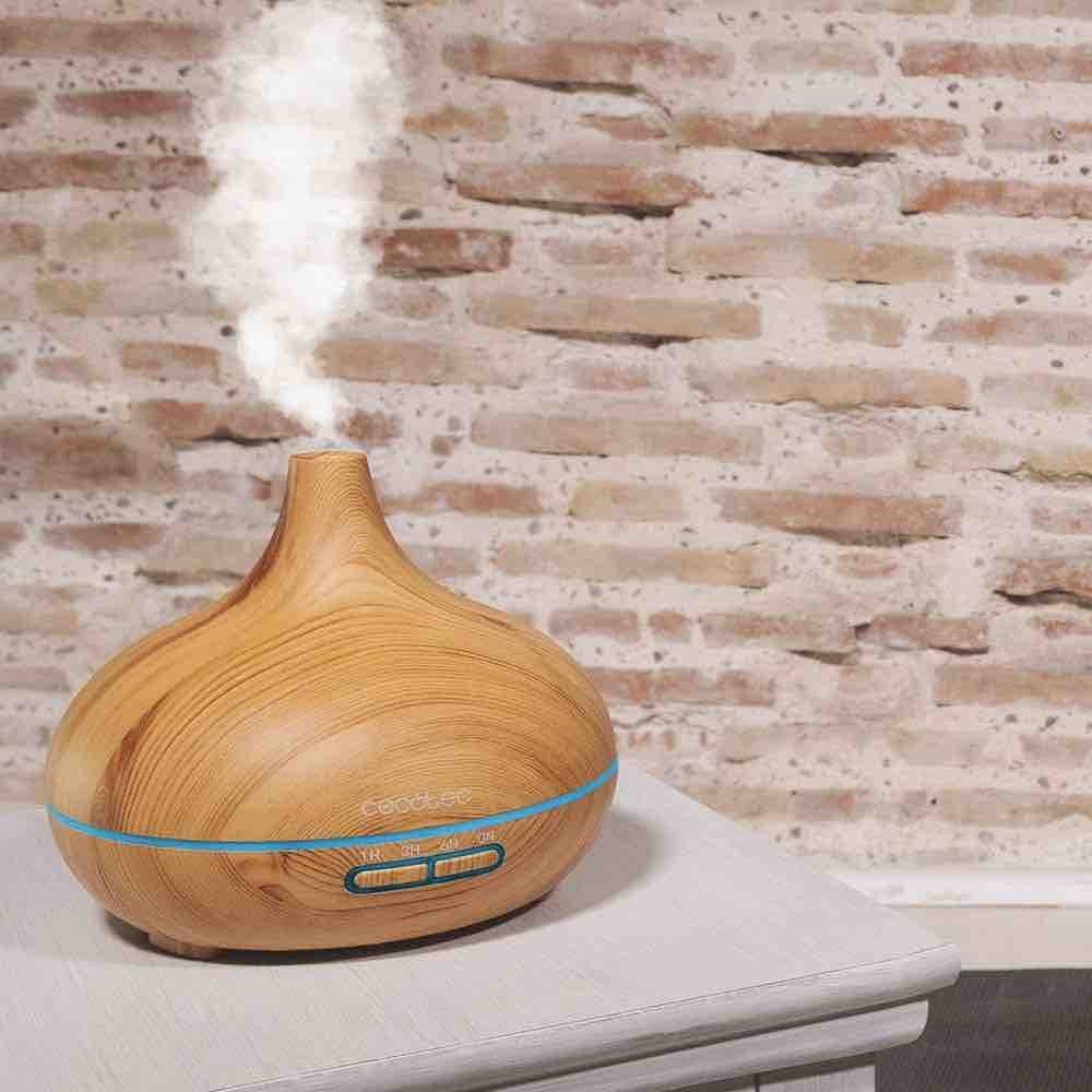 Humidificador con luces LED para ambiente relajante