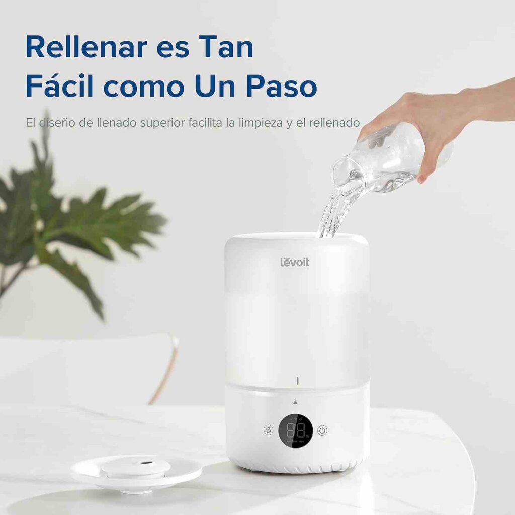Humidificador con diseño de llenado superior