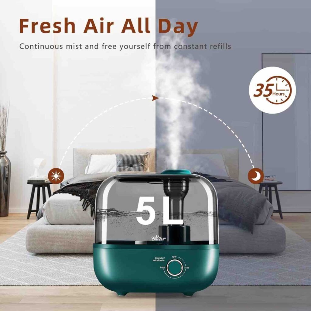 Depósito de gran capacidad del humidificador BEAR