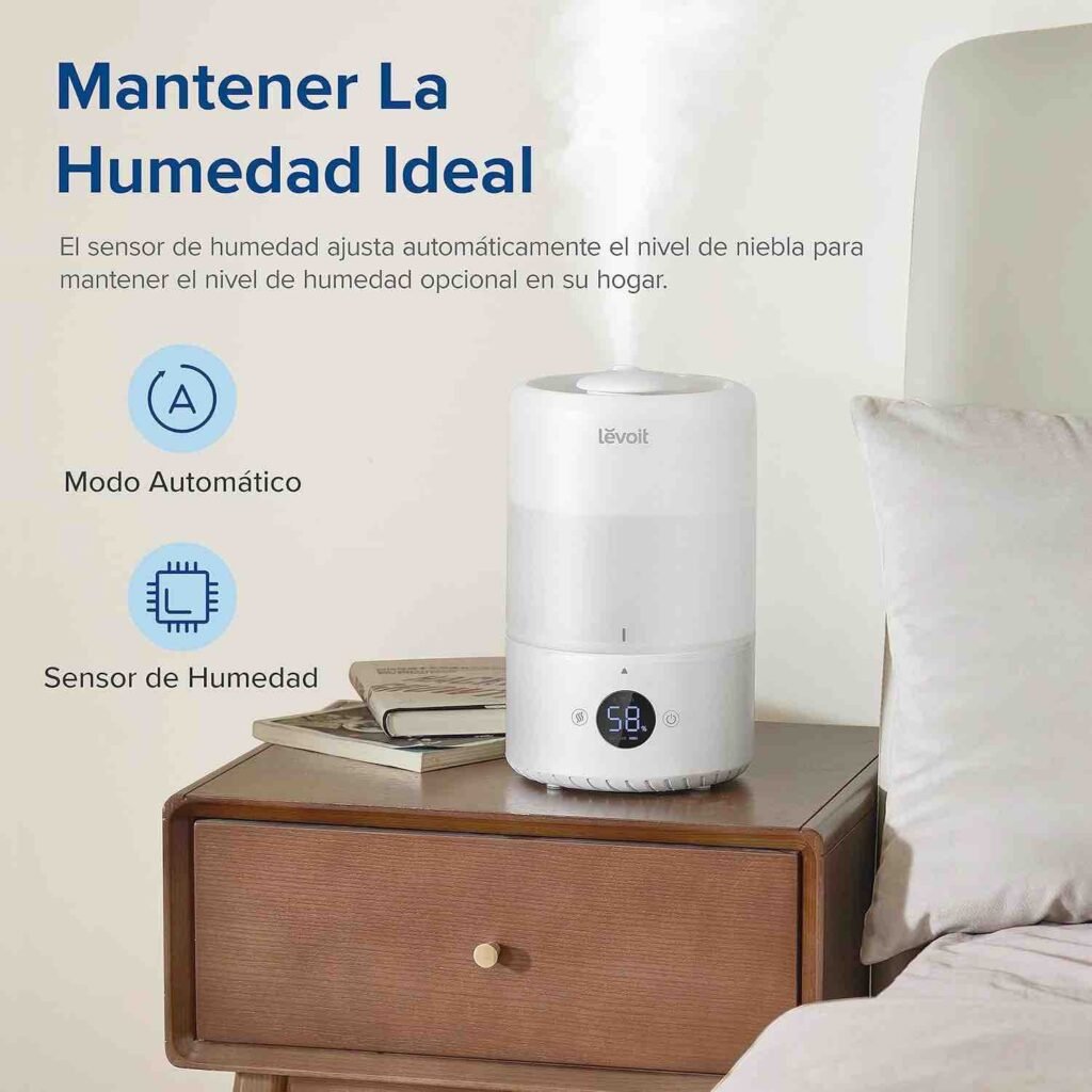 Humidificador silencioso para habitaciones